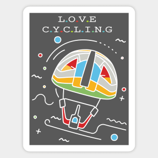 Love Cycling Magnet